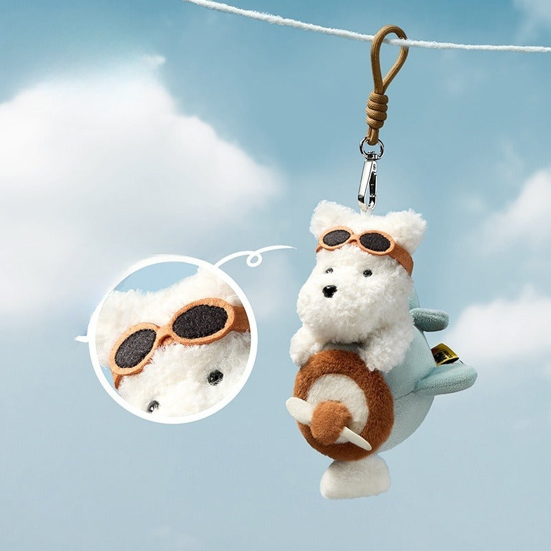 Puppy Schnauzer Doll Bag Keychain